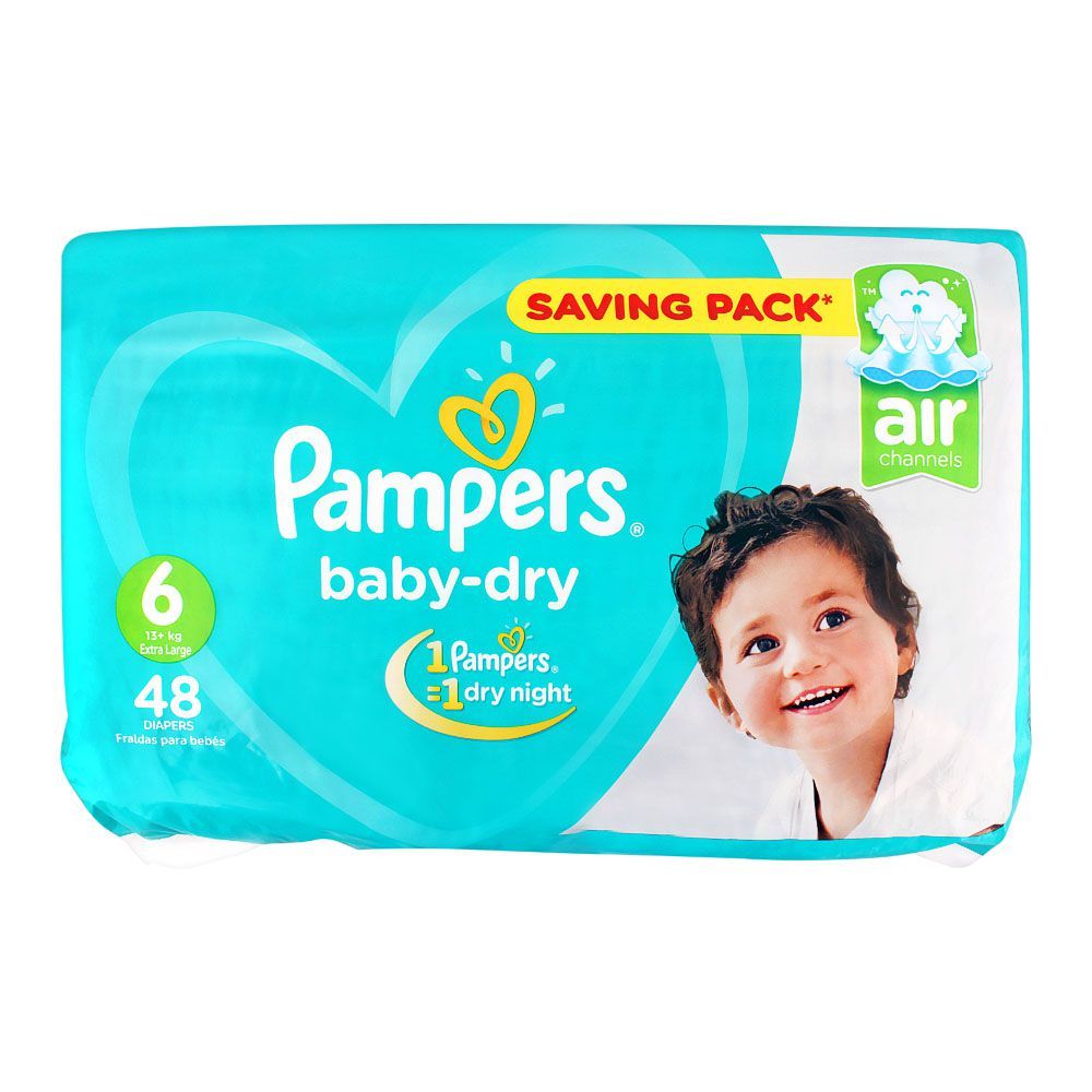 Buy Pampers Baby-Dry, XL, 15+ KG 48-Pack Online at Best