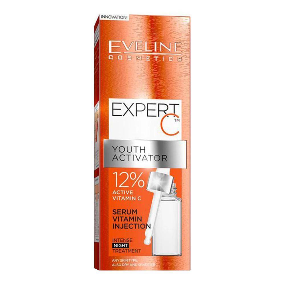 Eveline Expert C Youth Activator Serum Vitamin Injection, Night, 18ml