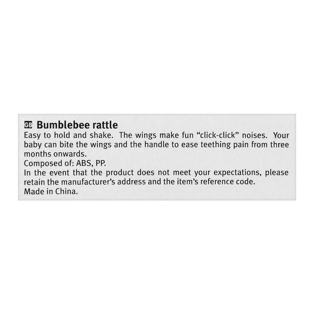 Buy Tigex Bumblebee Rattle, 80800674 Online at Special Price in ...