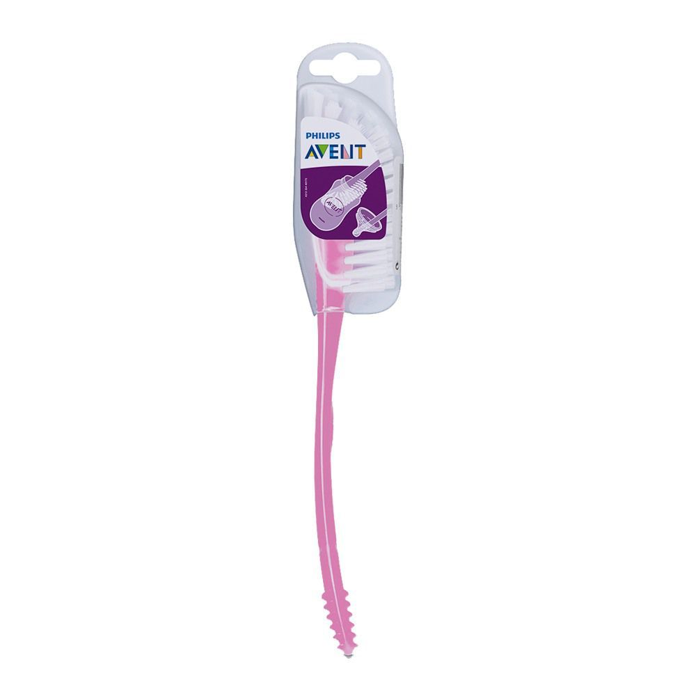 Avent Bottle and Teat Brush - Pink main image 0