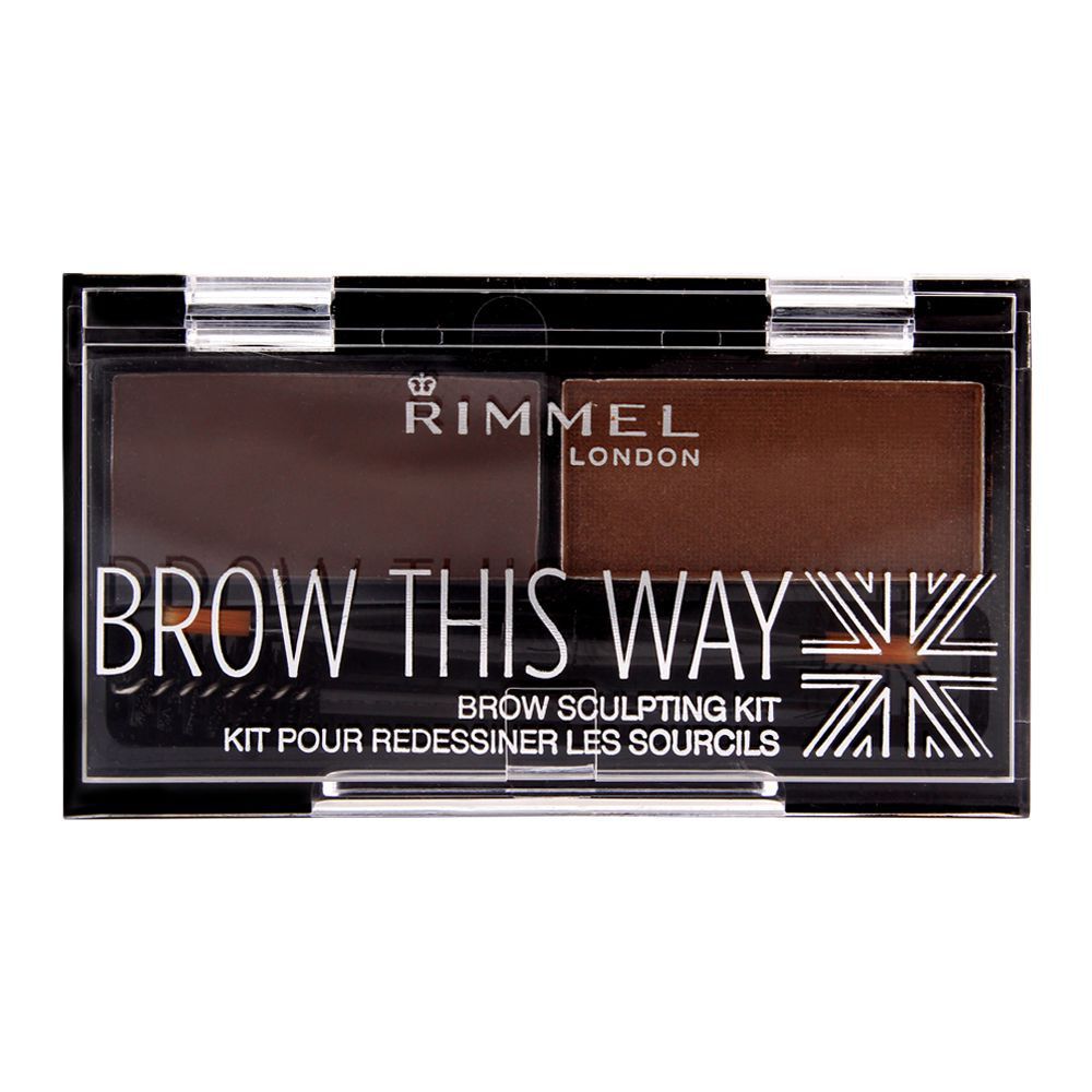 Rimmel Brow This Way Brow Sculpting Kit 002 Medium Brown