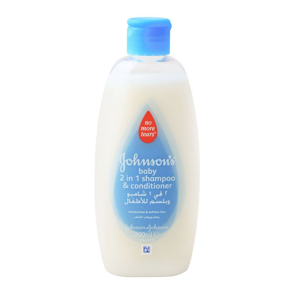 Buy Johnson's Baby 2-In-1 Shampoo & Conditioner, No More Tears, 200ml ...