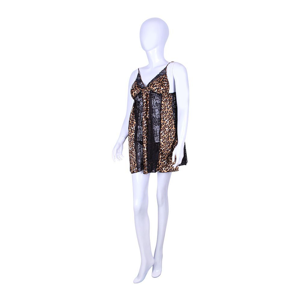 BLS Natasha Night Dress Leopard, BLS-24097