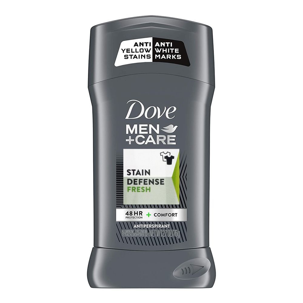 Dove Men+Care Stain Defense 48H Fresh Antiperspirant Deodorant Stick, 76g