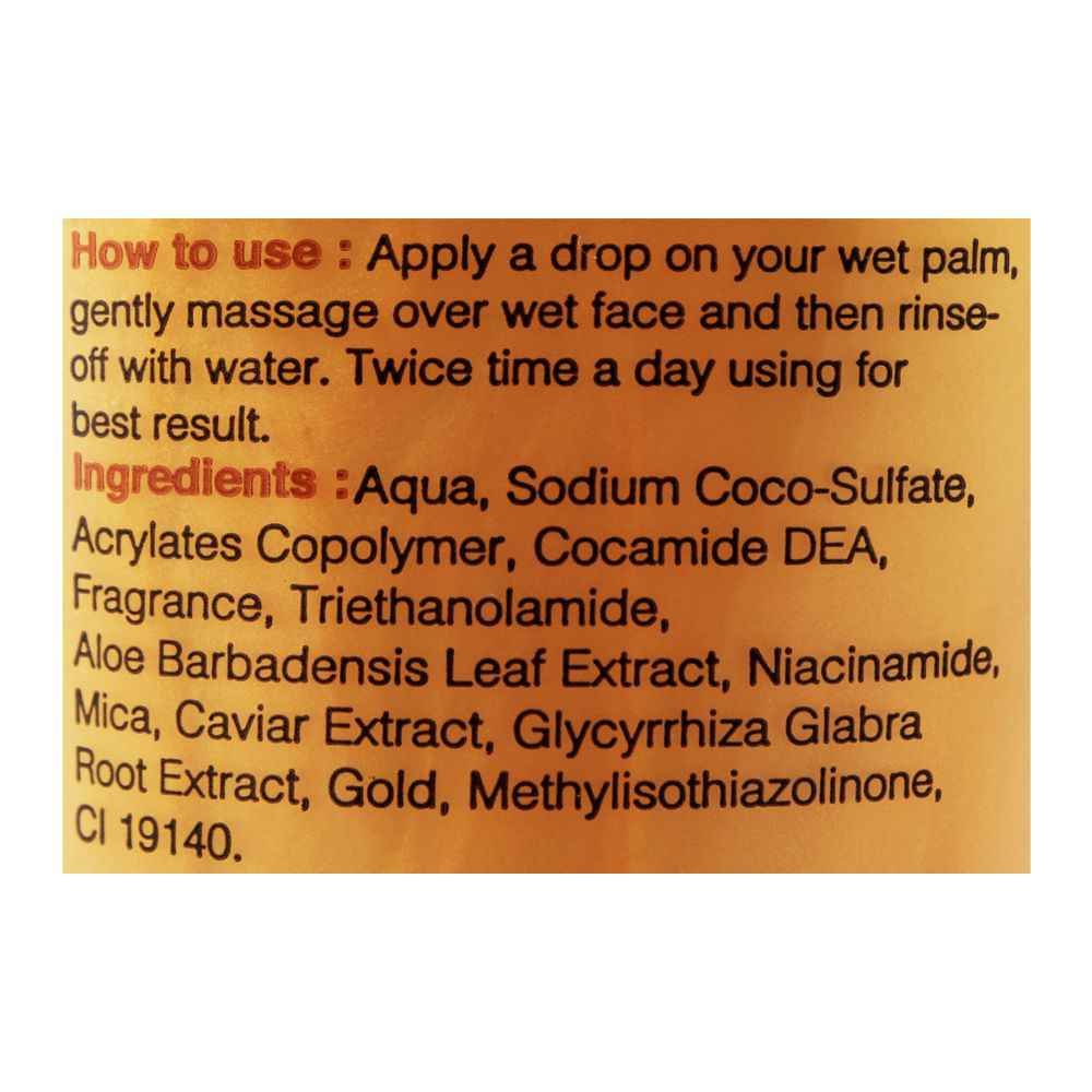 YC Gold Caviar Face Wash 100g – Facial Cleanser