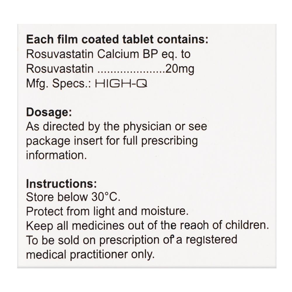 Purchase High-Q Pharmaceuticals Fortius Tablet, 20mg, 10-Pack Online at ...