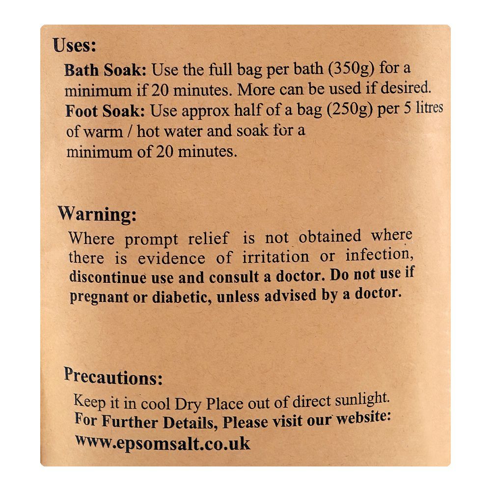 Epsom Salt Pure Magnesium Sulphate, 350g