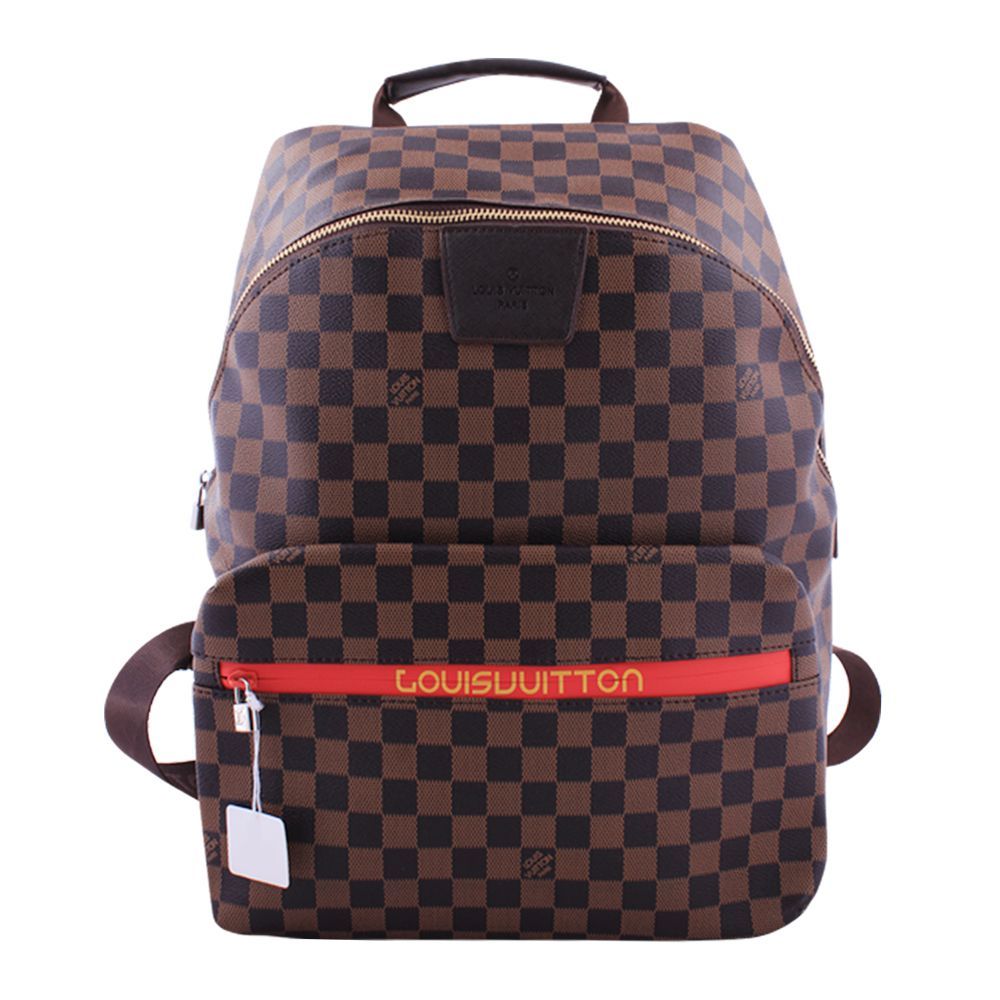 Purchase Louis Vuitton Style Women Backpack Brown Check Print - 1885-2  Online at Best Price in Pakistan - Naheed.pk
