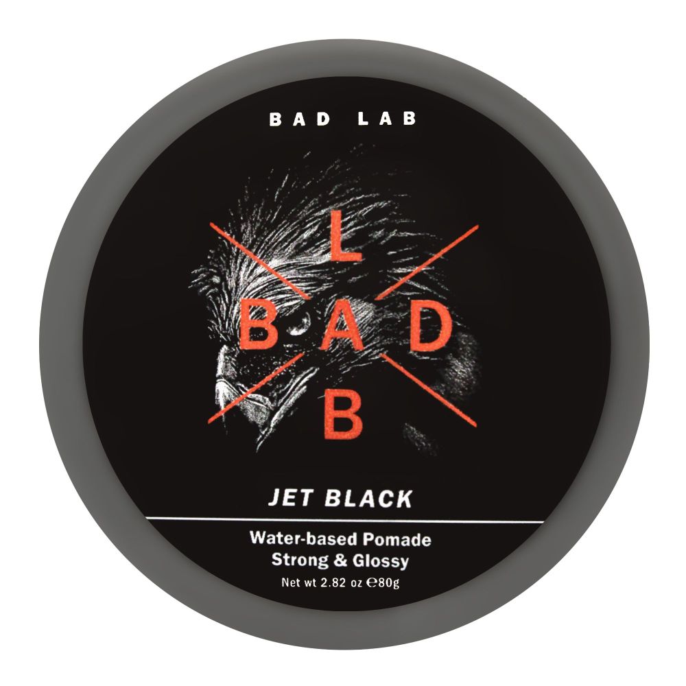 Purchase Bad Lab Jet Black Water Based Pomade, Strong & Glossy, 80g ...