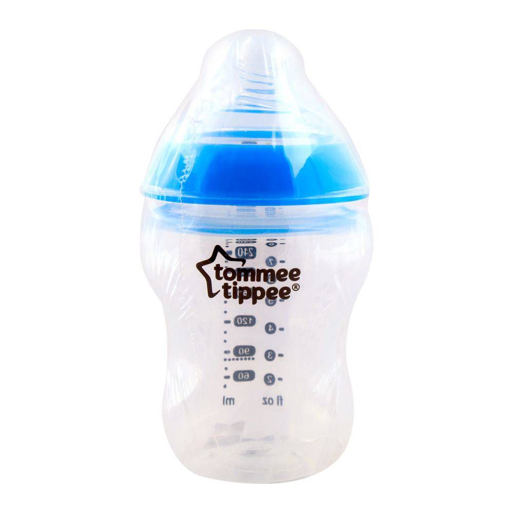 Purchase Tommee Tippee 0m+ Feeding Bottle, Blue, 260ml 422800/38
