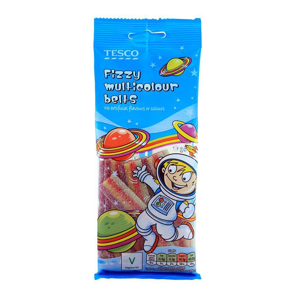 Purchase Tesco Fizzy Multicoloured Belts 75g Online at Special
