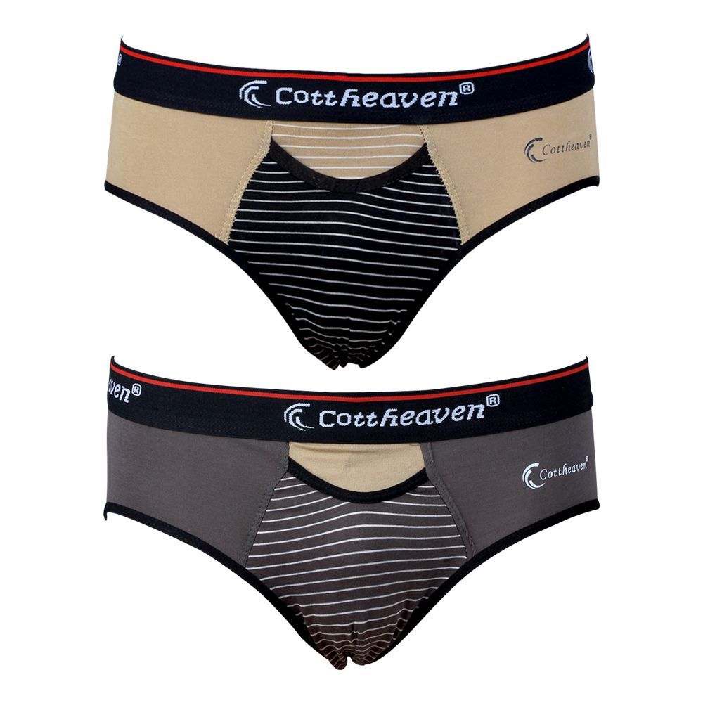 Cottheaven Men's Brief, Pack Of 2, Medium, Multi Colorm 0333