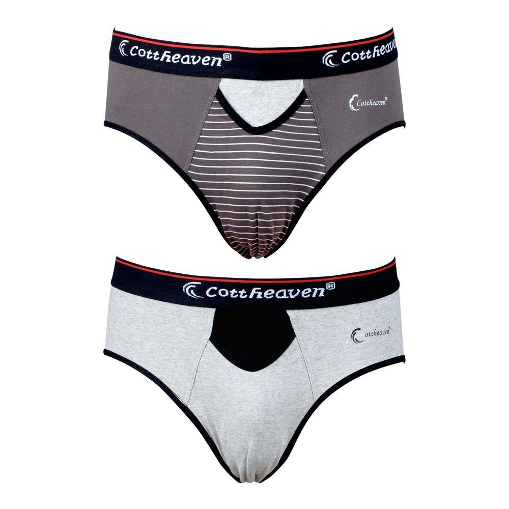 Cottheaven Men's Brief, Pack Of 2, XL, Multi Color, 0333