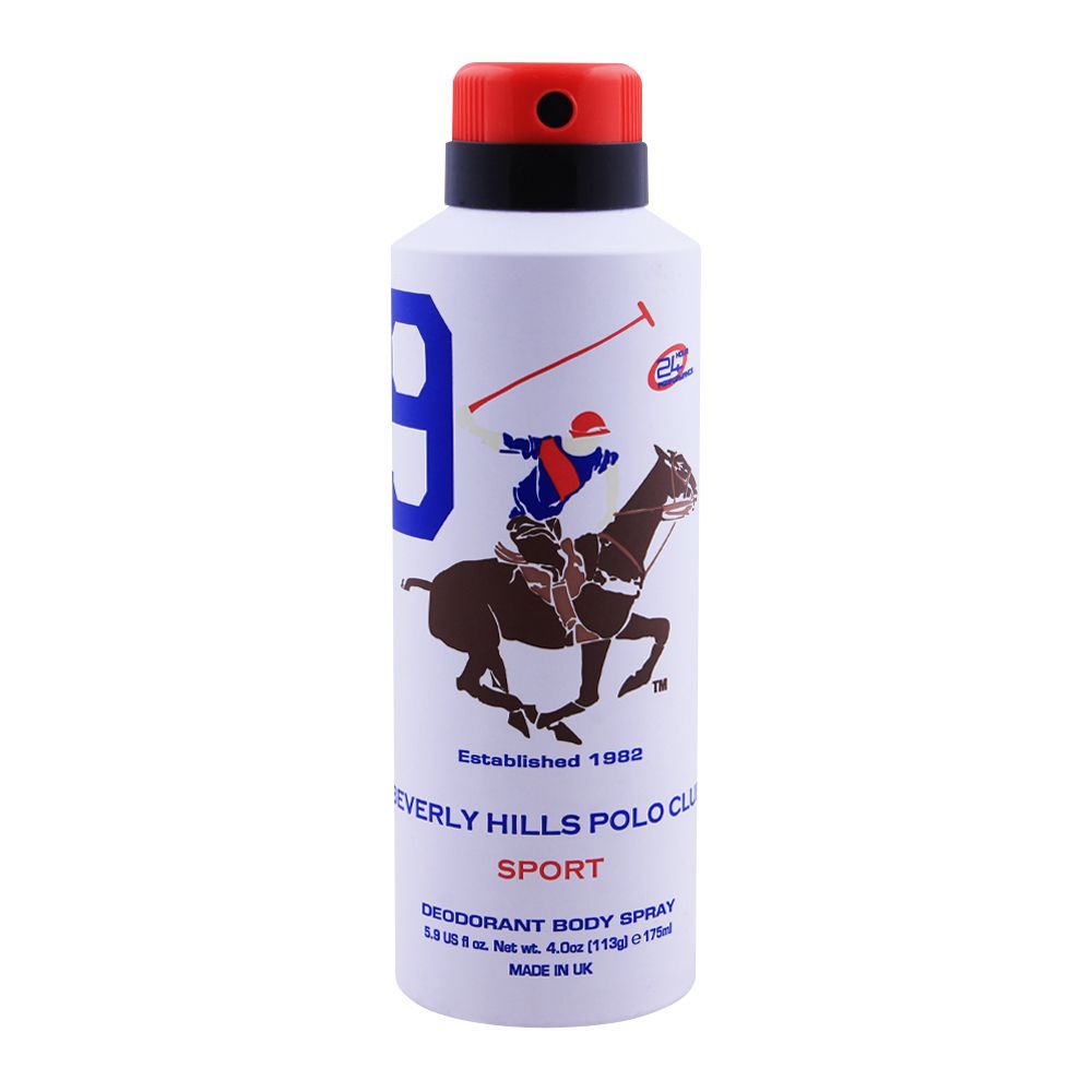 Order Beverly Hills Polo Club Sport Deodorant Body Spray, 175ml