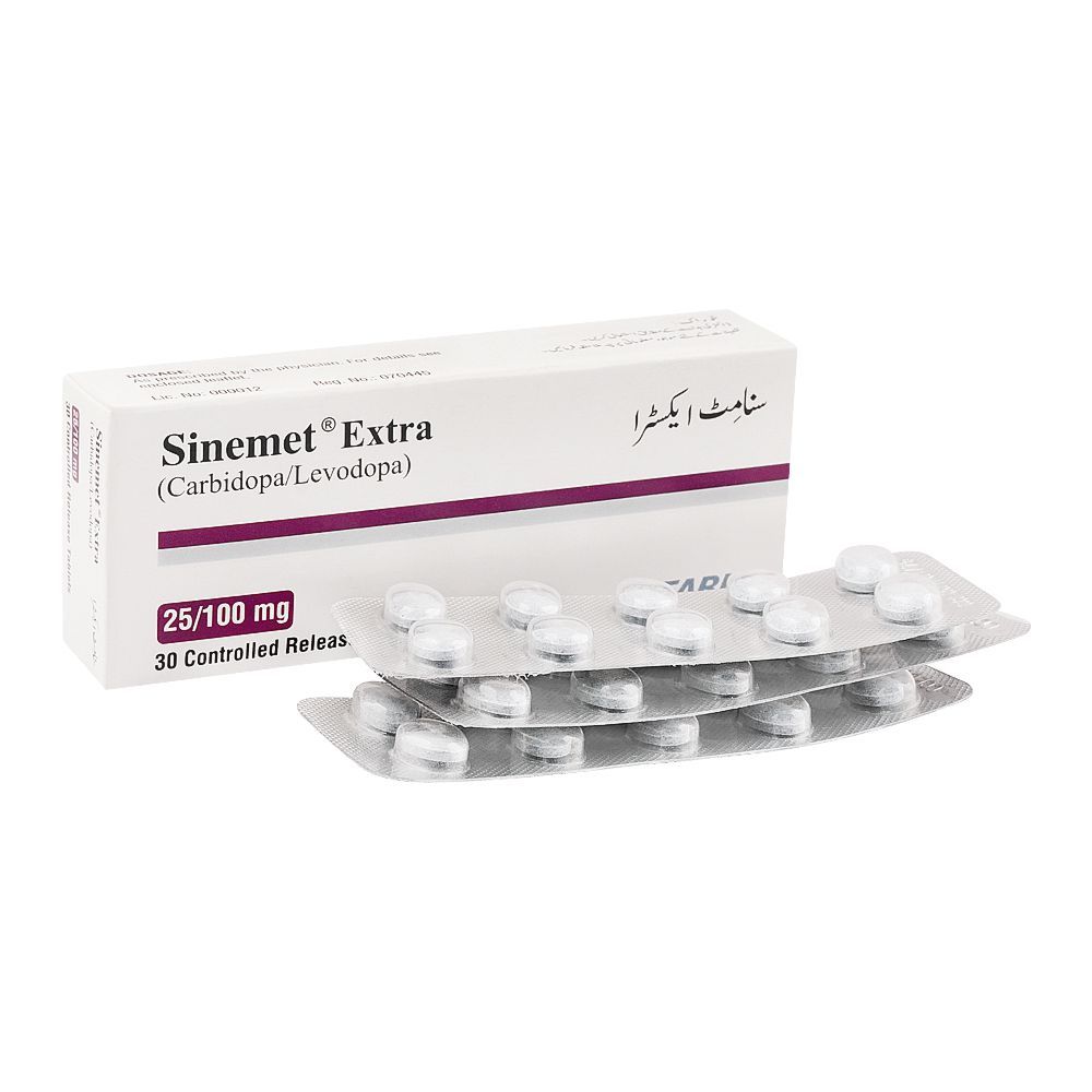 Searle Sinemet Extra Tablet, 25/100mg, 30-Pack