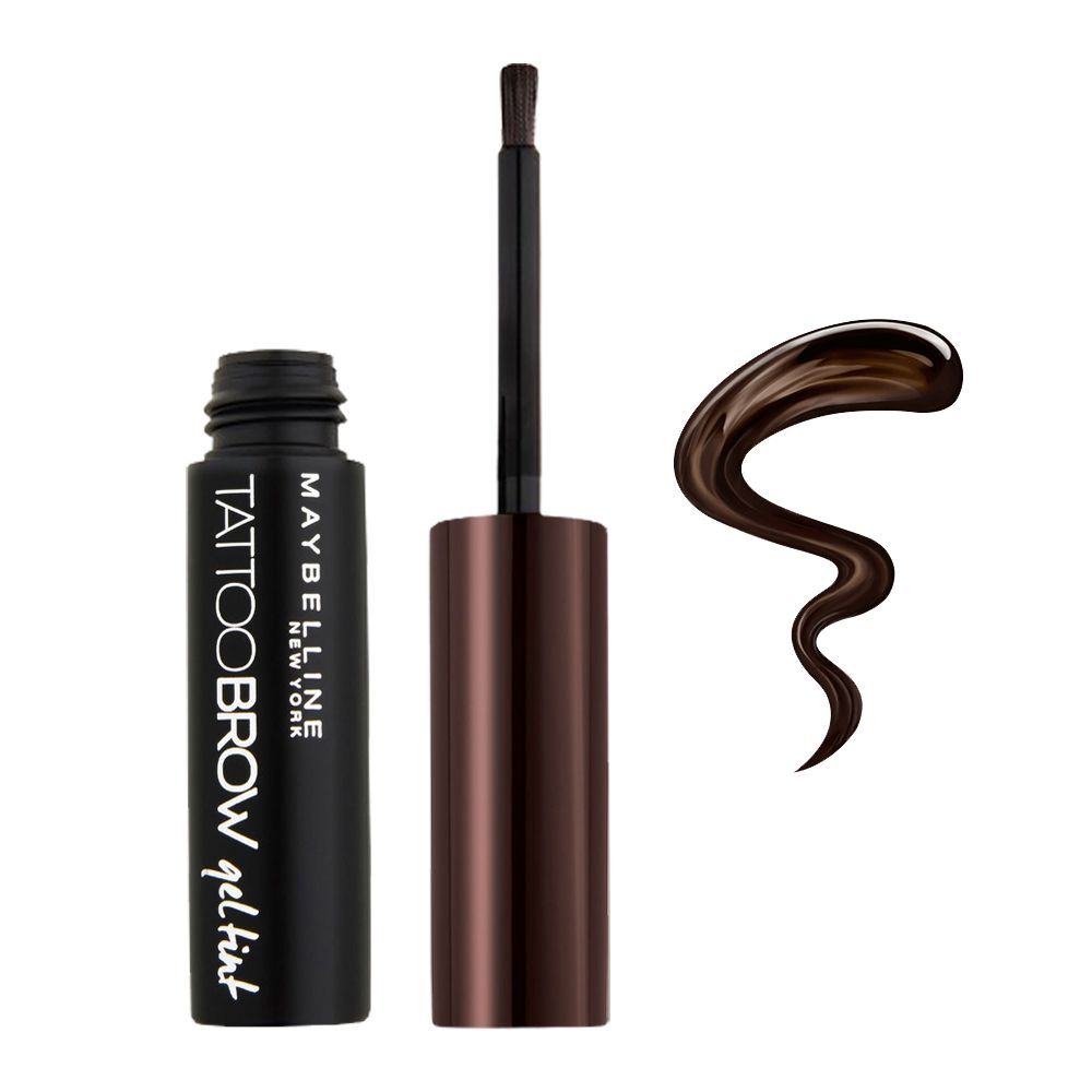 Maybelline New York Tattoo Brow Gel Tint, Dark Brown