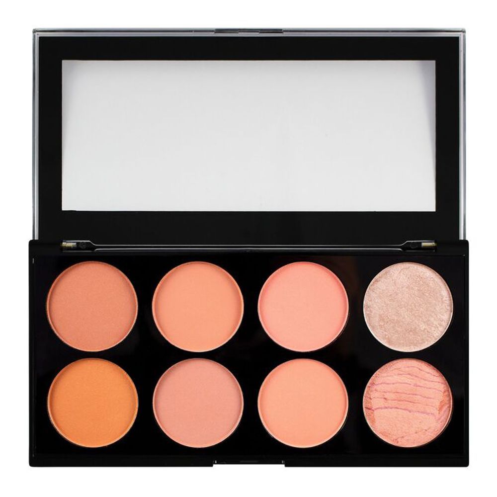 Makeup Revolution Blush Palette, Hot Spice, 8 Shades