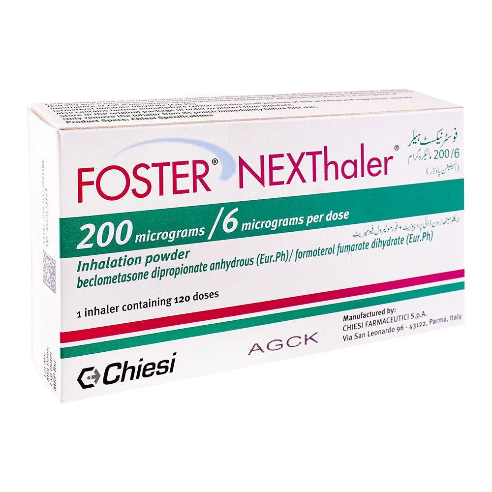 Buy Chiesi Pharmaceuticals Foster NEXThaler, 200/6mg, 120 Doses Online ...