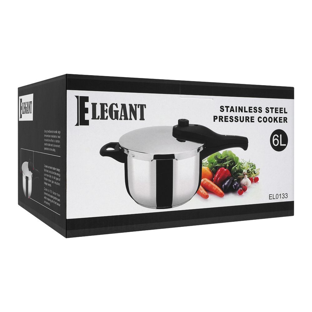 Buy Elegant Pressure Cooker, Liters, Stainless Steel, EL-0133