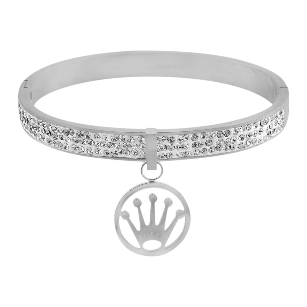 Buy Rolex Style Girls Bracelet, Silver, NS-0179 Online at Special