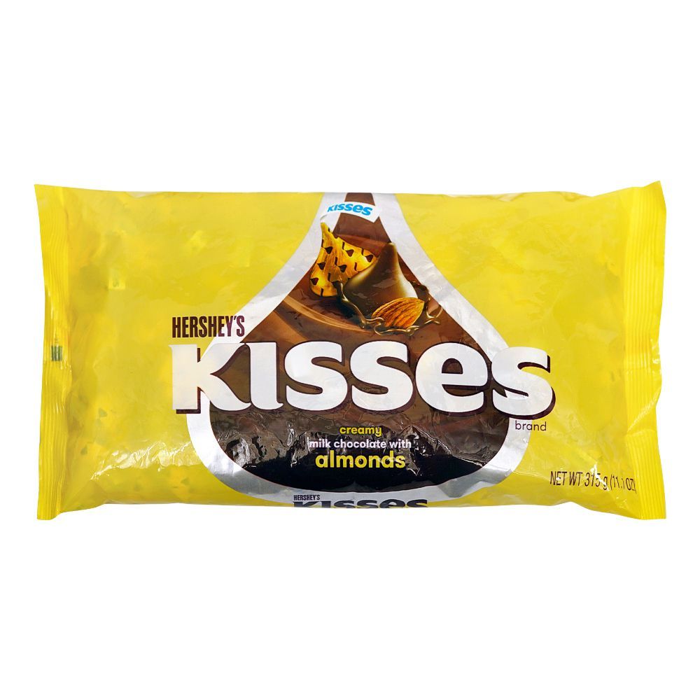 Hershey's Kisses Creamy Milk Chocolate With Almonds, 315g