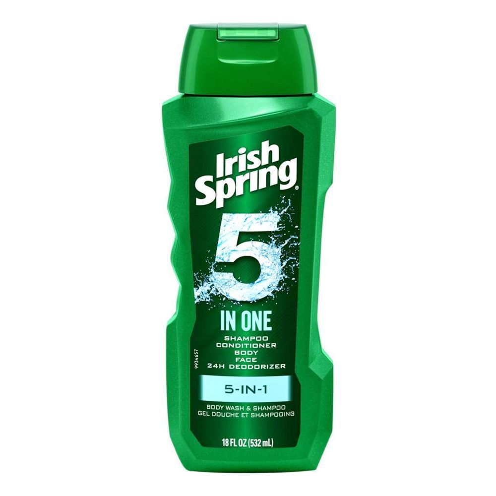 Buy Irish Spring 5-In-1 Shampoo, Conditioner, Body Wash, Face Wash