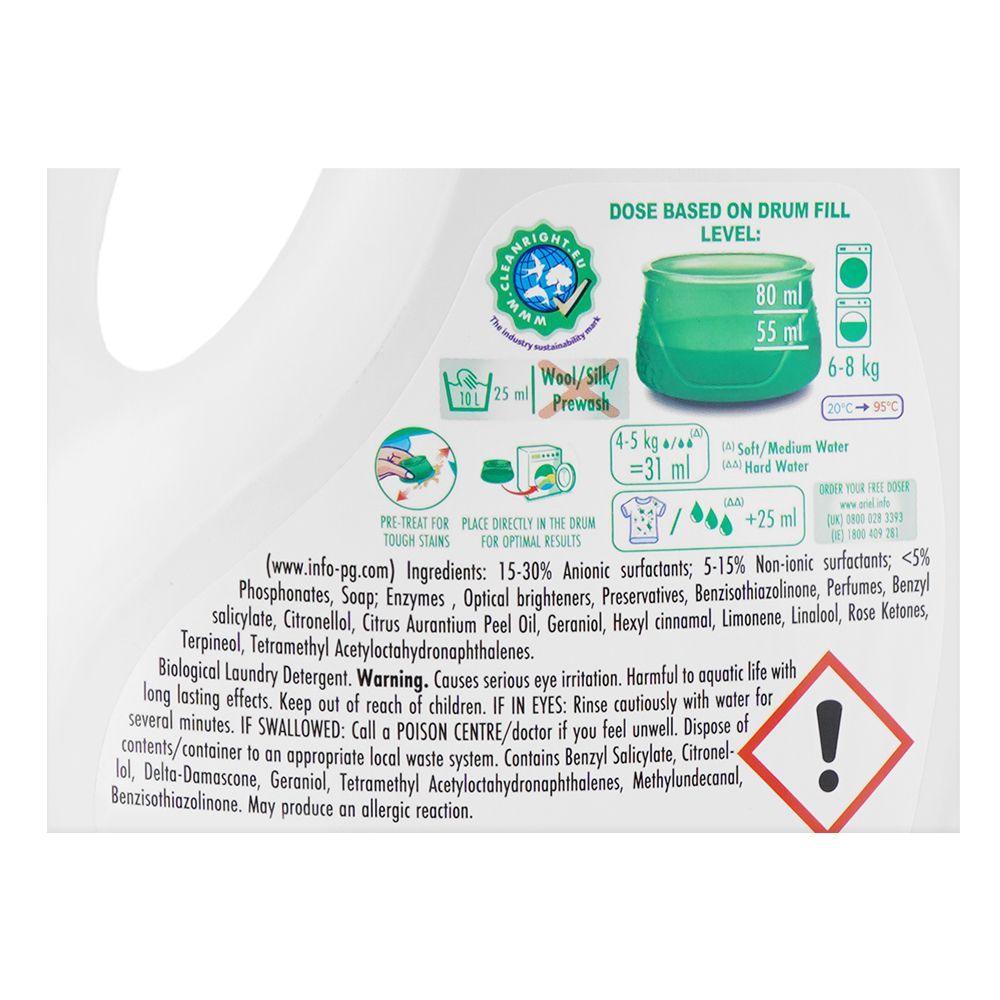 Ariel Original Liquid Cold & Short, XXL Mega Pack, 2418ml