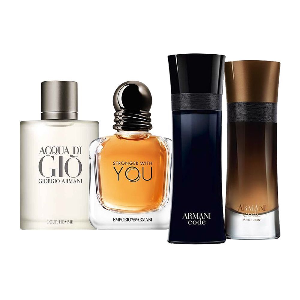 Giorgio Armani For Men Mini Perfume Set, 4-Pack