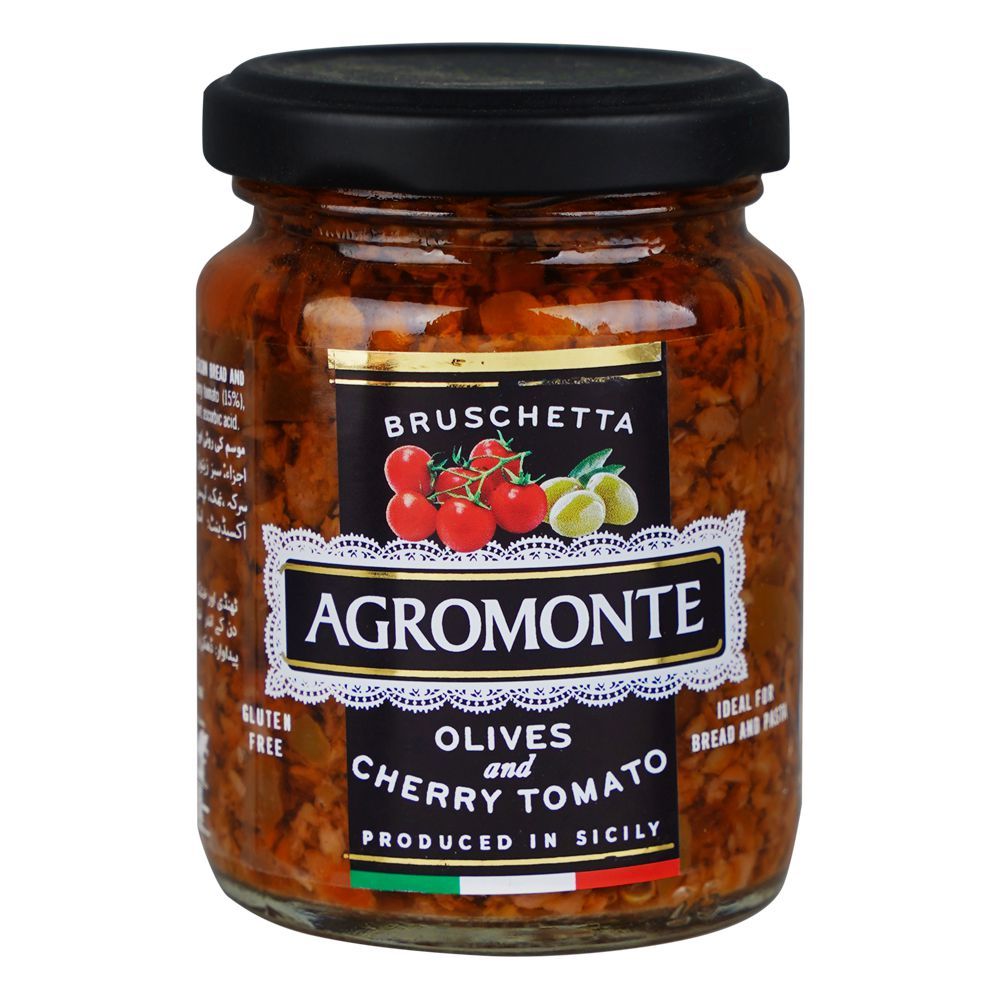 Agromonte Olives And Cherry Tomato Sauce, Gluten Free, 100g