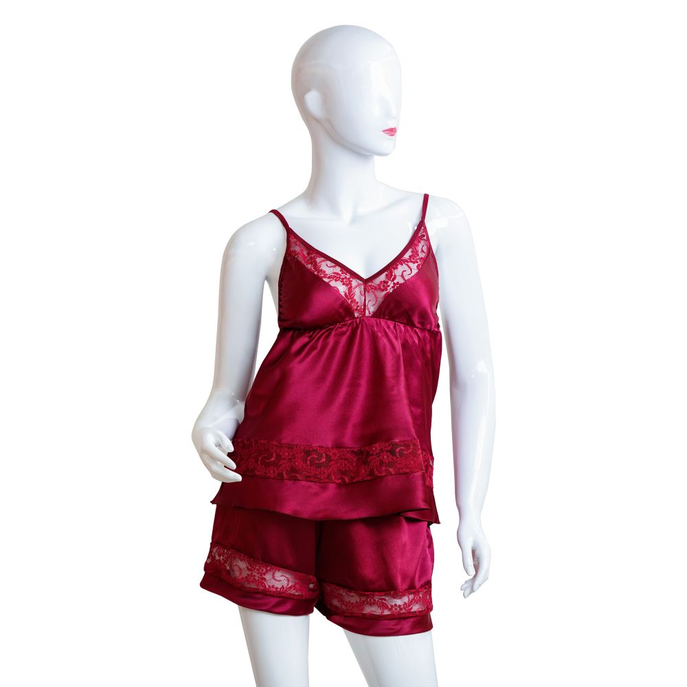 Moon Girl Nighty For Women, Maroon, 5011