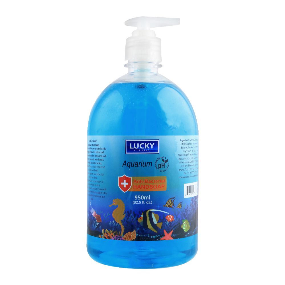 Lucky Aquarium Anti Bacterial Hand Soap, 950ml