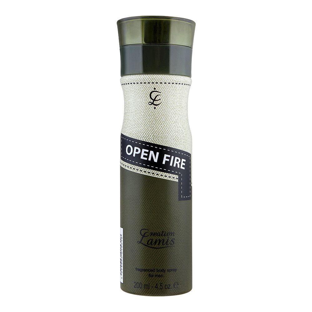 Lamis Creation Open Fire Fragranced Body Spray, For Men, 200ml