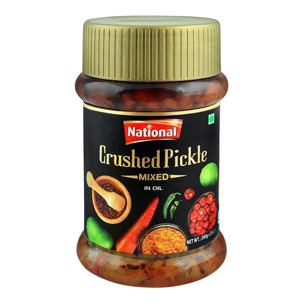 National Crushed Pickle In Oil, Mixed, 390g