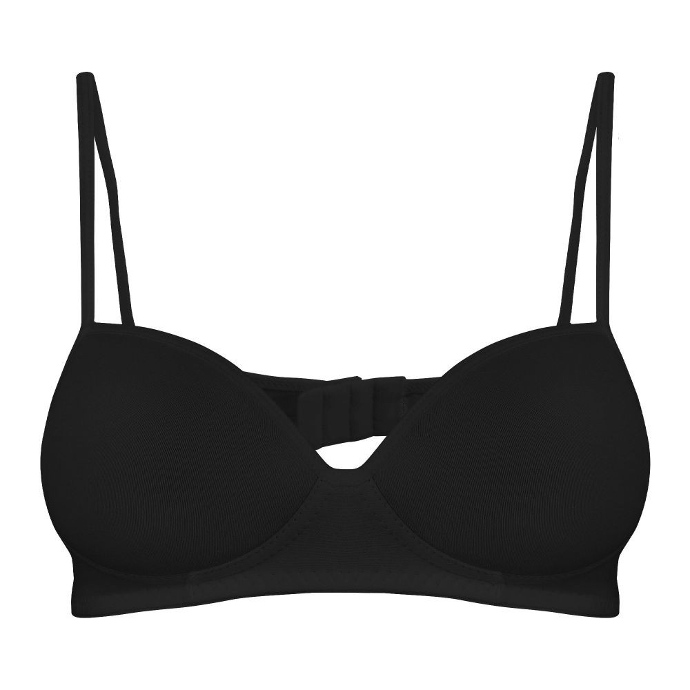 BLS Belva Soft Padded Cotton Teen Bra, Black, 1-Pack BLS-5571