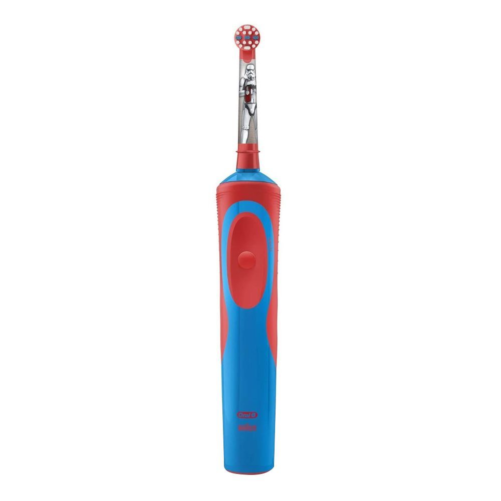 Oral-B Star Wars Stages Power Rechargeable Electric Toothbrush For Kids, Blue/Red, D12.513K