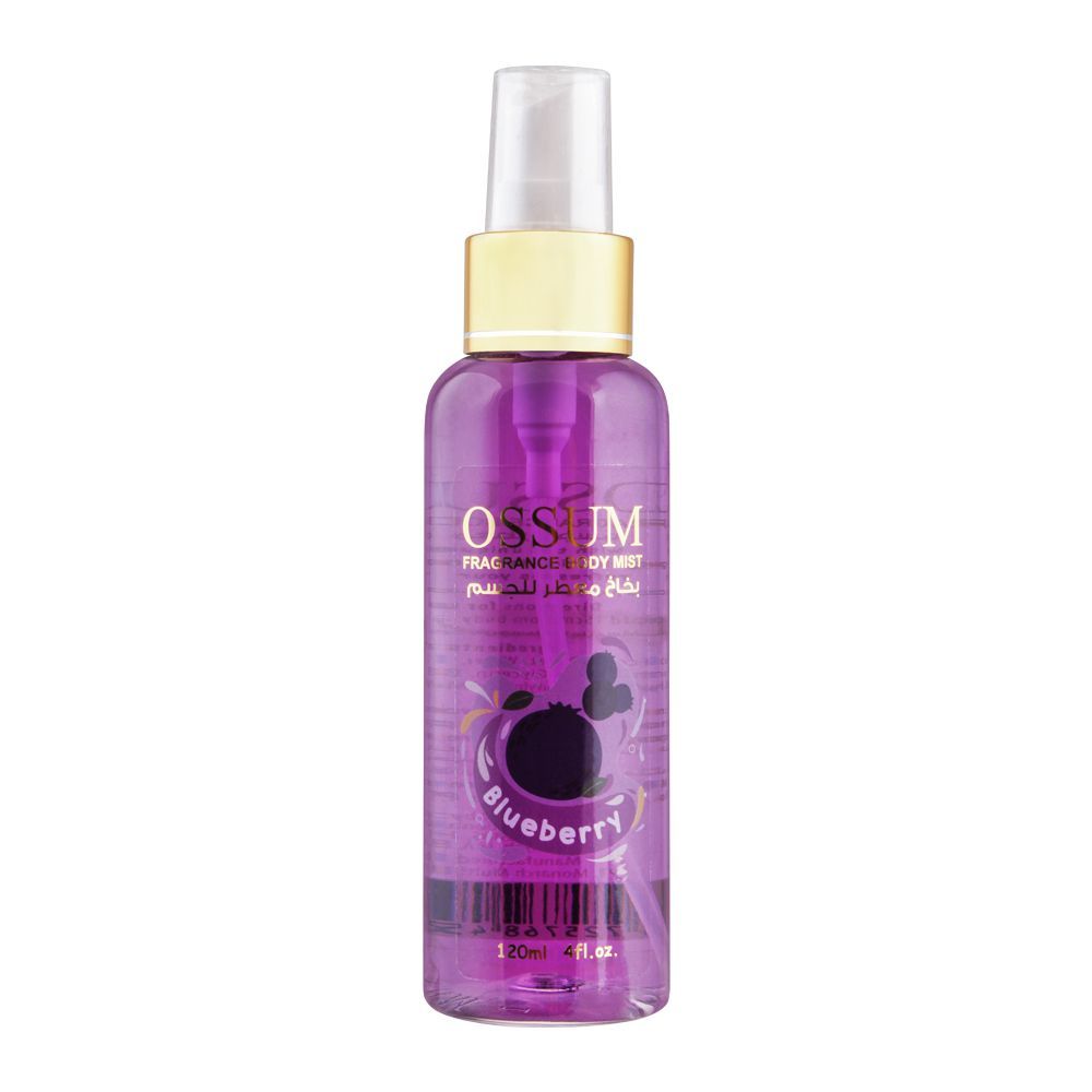 Ossum Blueberry Fragrance Body Mist, 120ml