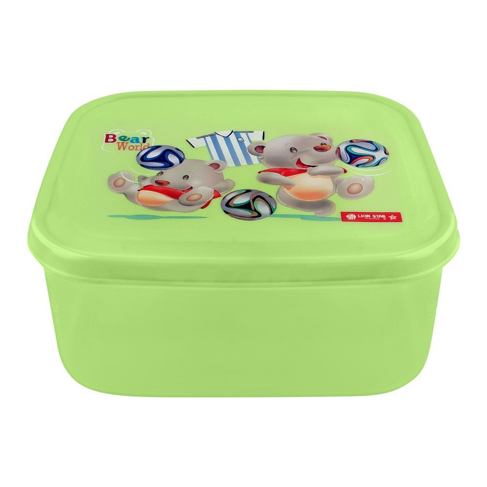 Lion Star Listy Lunch Box, Green, 6x5.5x2 Inches, MC-33