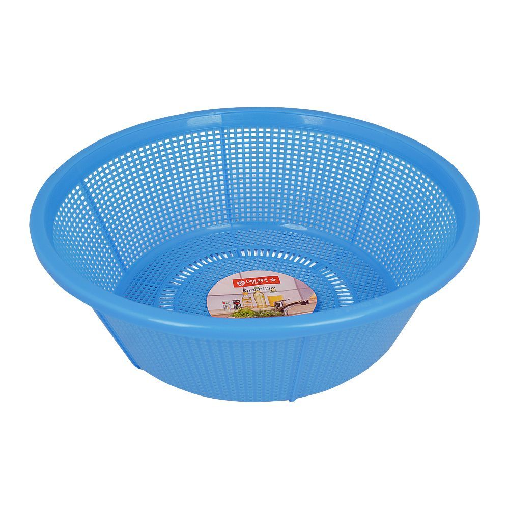 Lion Star Plastic Basin Strainer, 24cm, Blue, BA-33