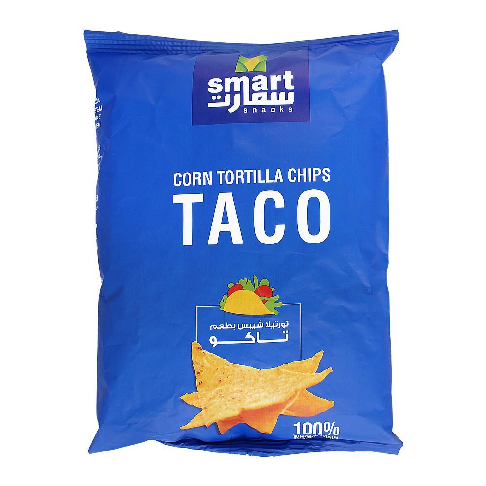 Smart Snacks Corn Tortilla Chips, Taco, 80g