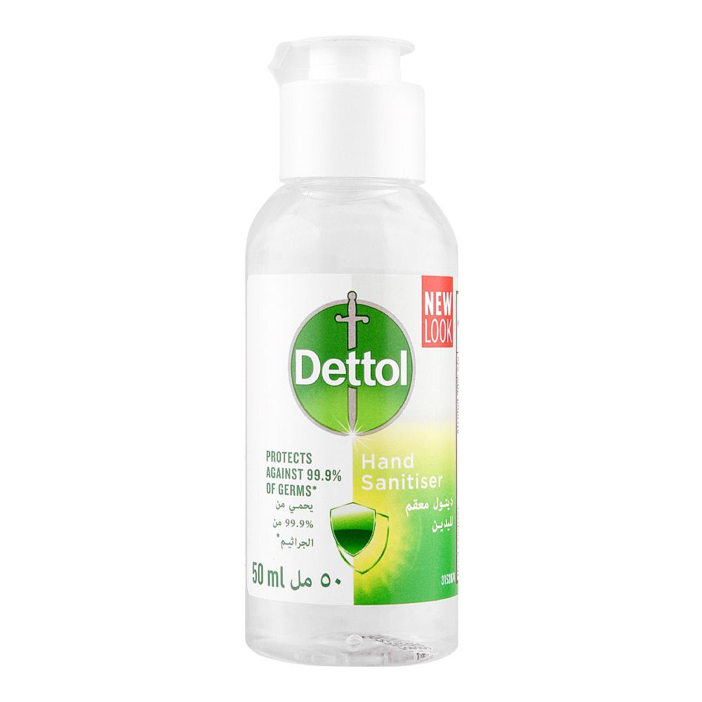 Dettol New Look 99.9% Hand Sanitizer, Imported, 50ml