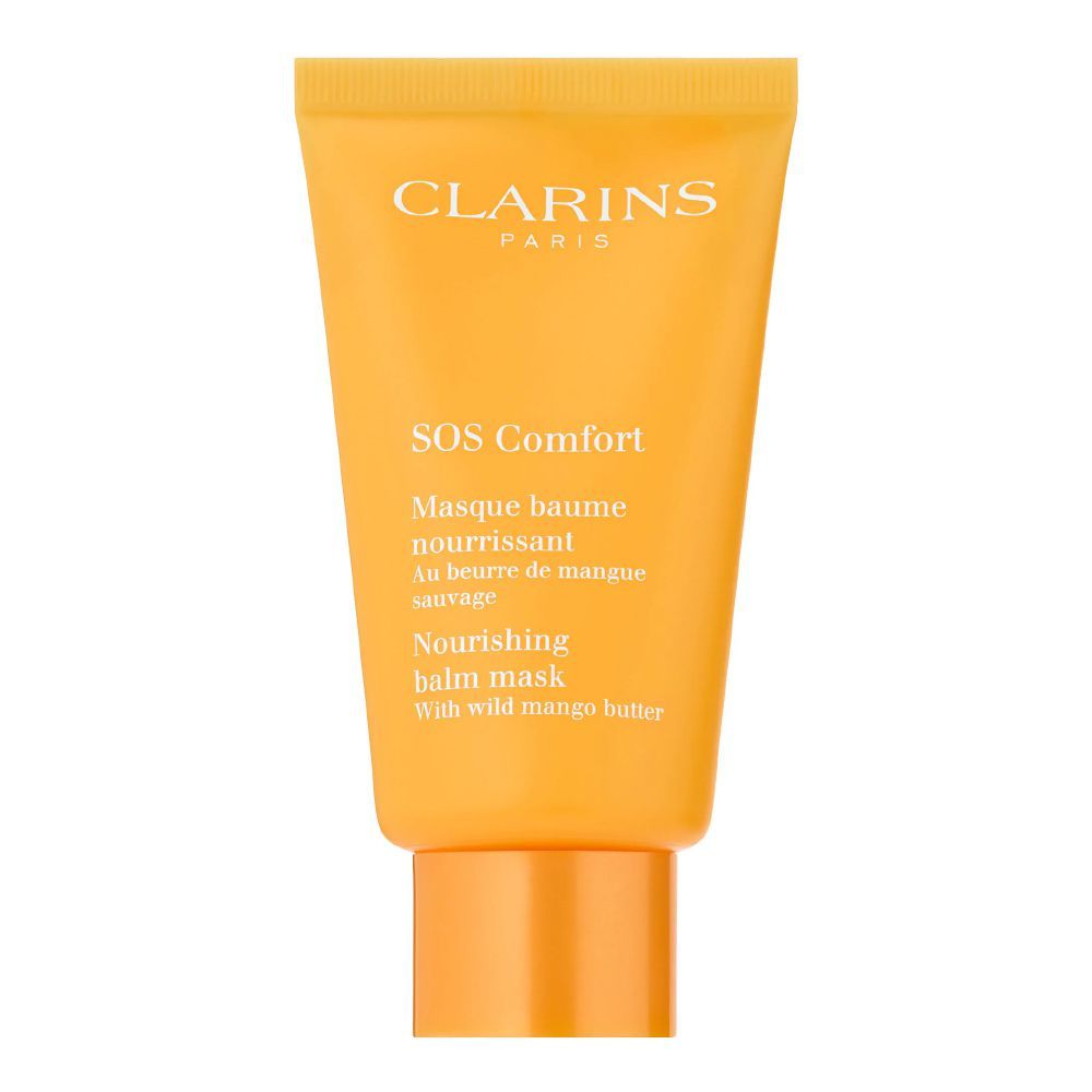 Clarins Paris SOS Comfort Nourishing Balm Face Mask, With Wild Mango Butter, 75ml