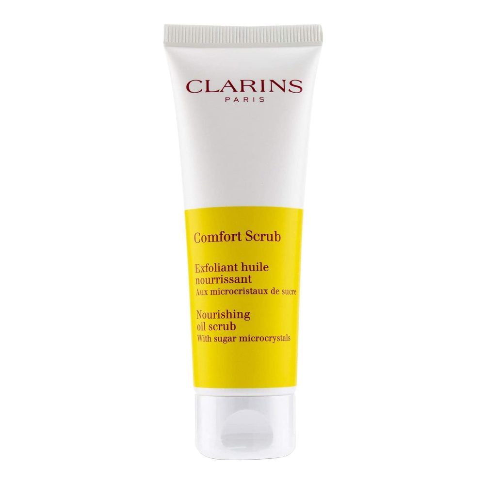 Clarins Paris Comfort Scrub Nourishing Oil Scrub, With Sugar Microcrystals, 50ml