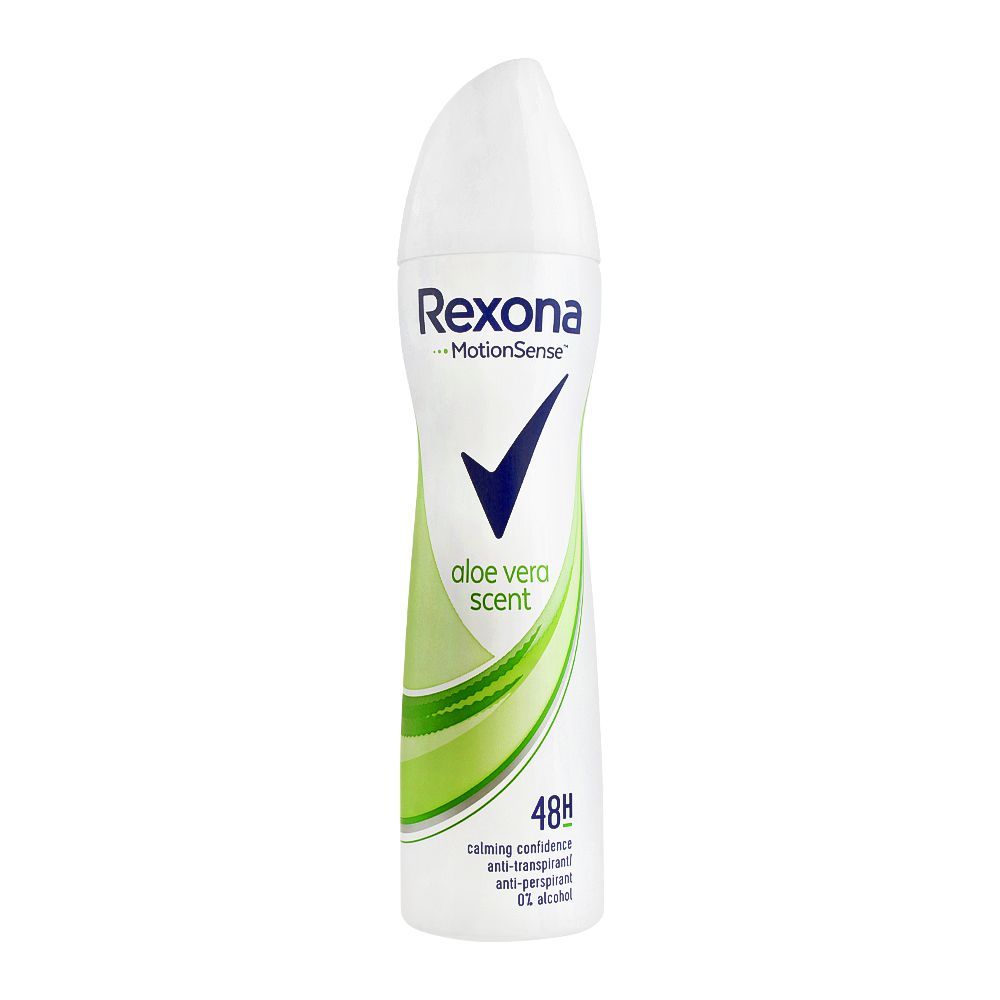 Rexona 48H Motion Sense Aloe Vera Scent Body Spray For Women, 0% Alcohol, 200ml