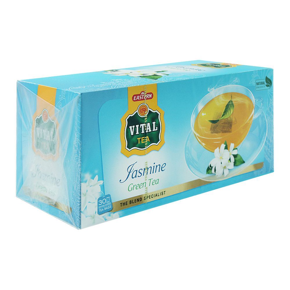 Vital Enveloped Jasmine Green Tea Bags, 30-Pack