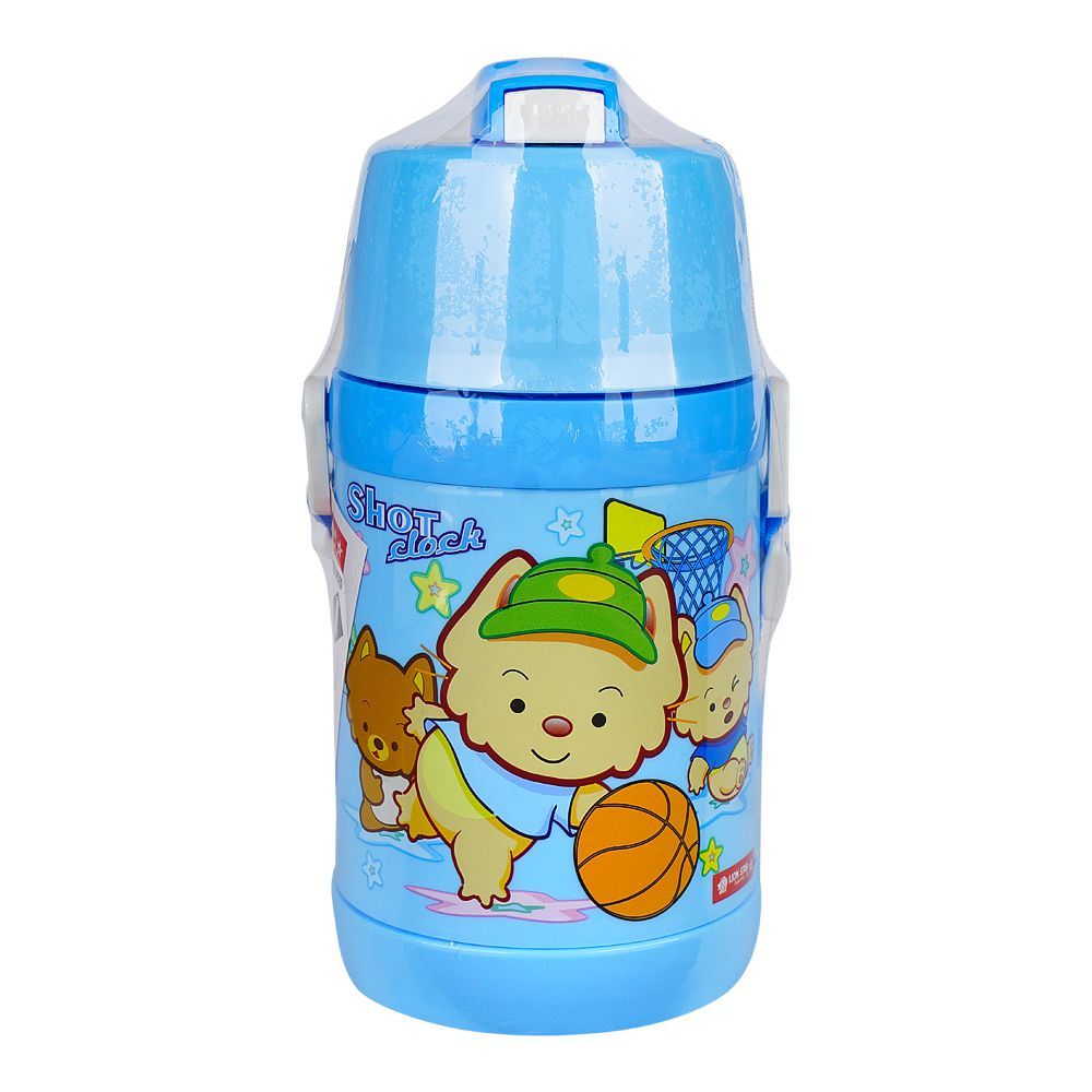 Lion Star Plastic Tikki Cooler Water Bottle, 550ml, Blue, HU-36