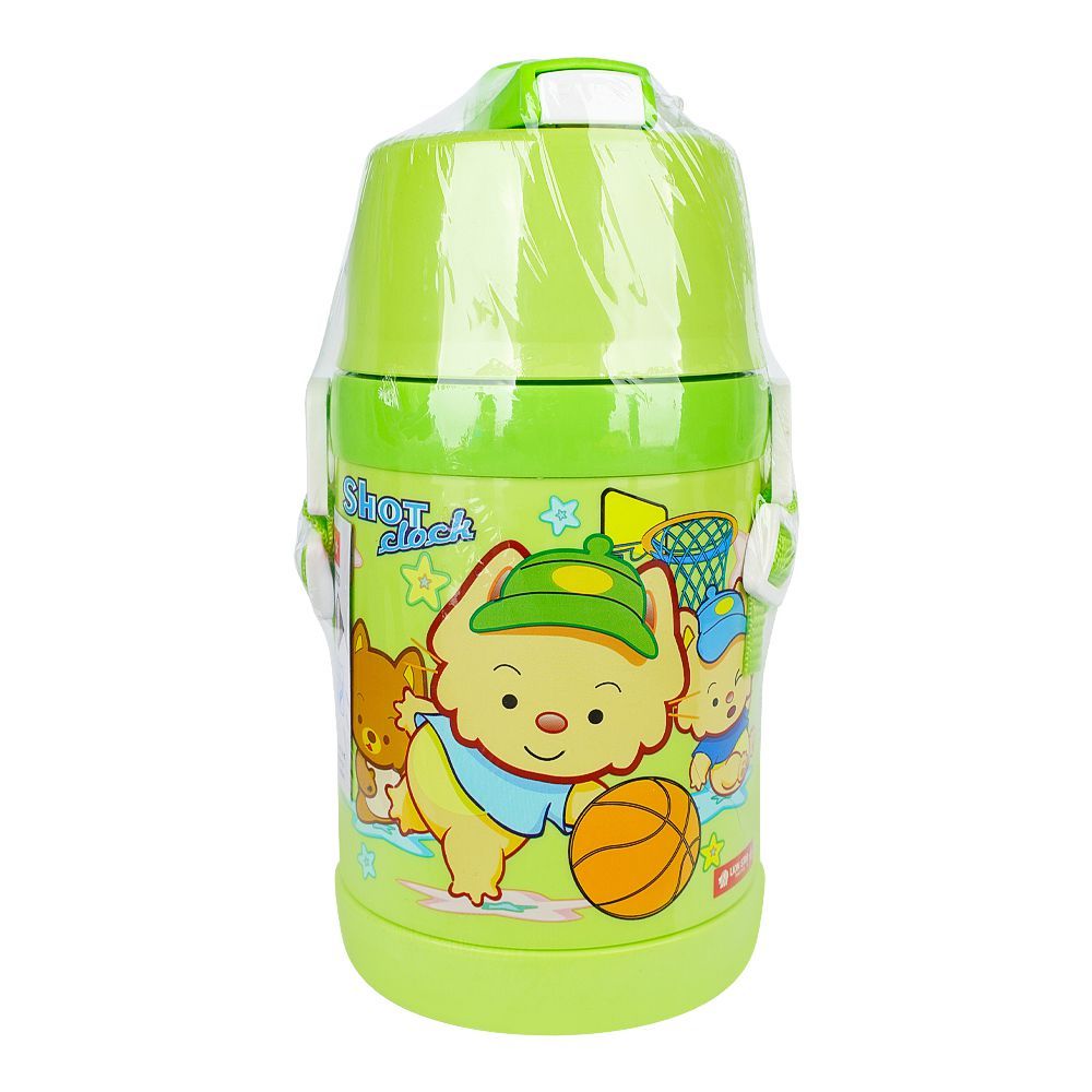 Lion Star Plastic Tikki Cooler Water Bottle, 550ml, Green, HU-36