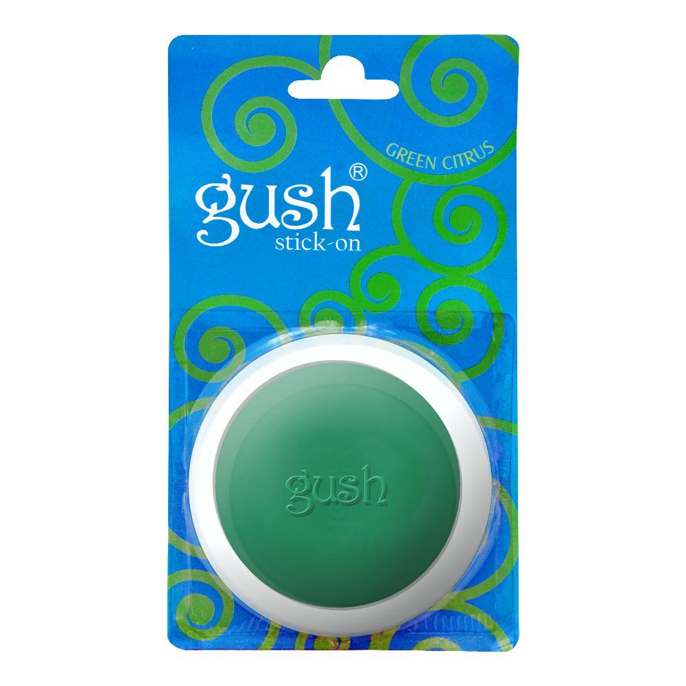 Gush Stick On Freshener, Green Citrus