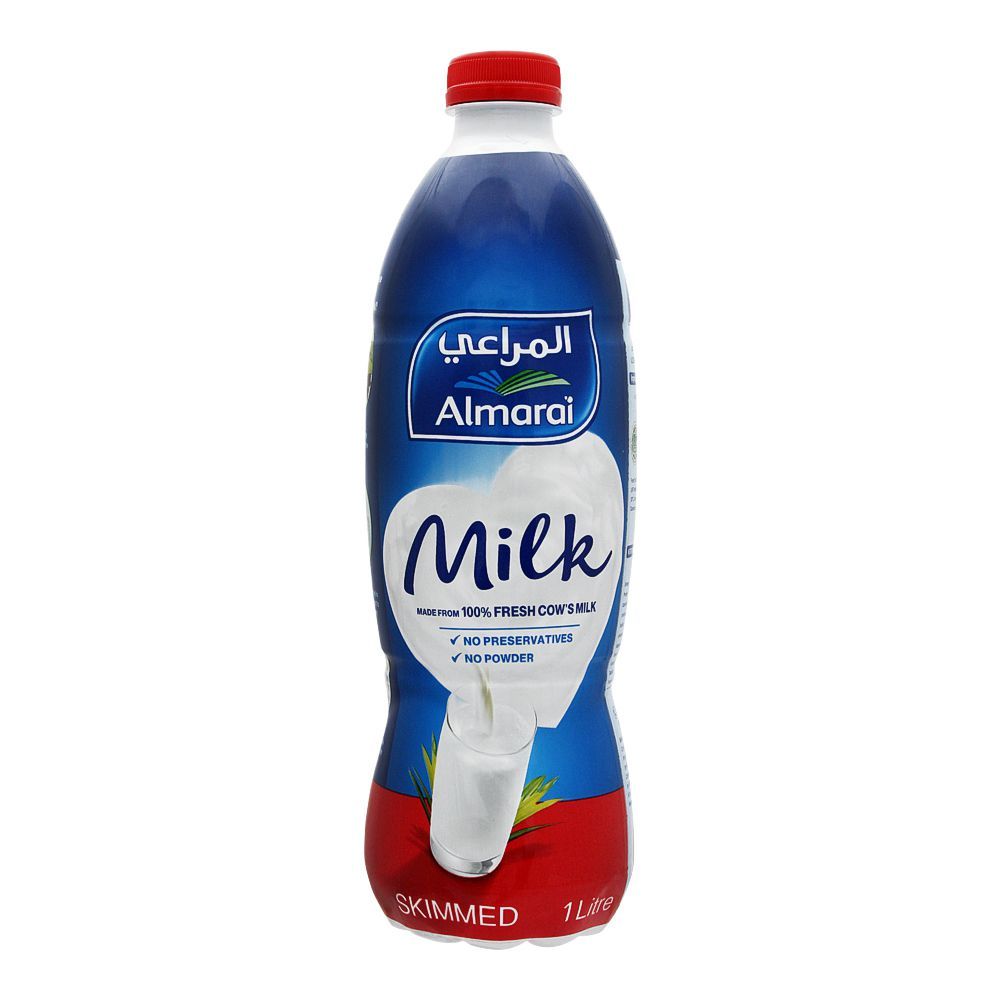 Almarai Skimmed Milk, Bottle, 1 Liter, (Egypt)