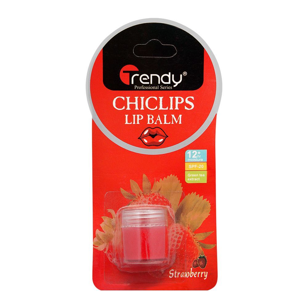 Trendy Strawberry Lip Balm, SPF-20, TD-279