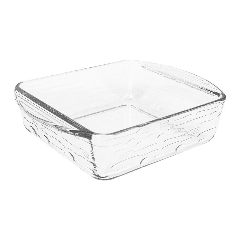 Borcam Midi Square Tray, Ovenware, Glassware & Dishware, 8.27 X 6.46 Inches, 59914